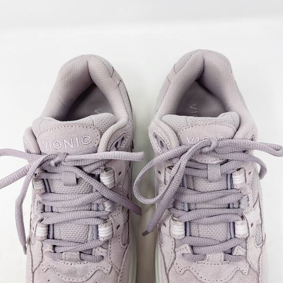 Vionic Size 7.5 Purple Mist Suede 23WALK Adult Sneaker Leather Lace Up Firm Heel - Picture 8 of 12